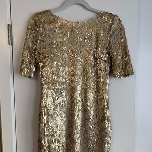 Gold Sequinned Dress